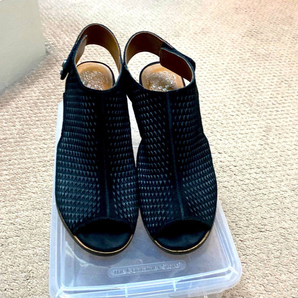 Vince Camuto perforated platforms